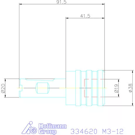 Gyorscserés menetfúró tokmány  M3-12