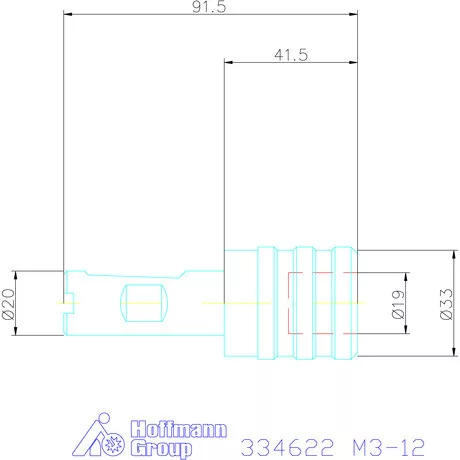 Gyorscserés menetfúró tokmány  M3-12