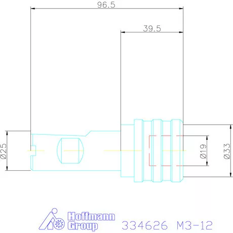 Holex Gyorscserés menetfúró tokmány M3-12