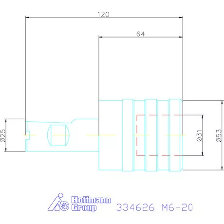 Holex Gyorscserés menetfúró tokmány M6-20
