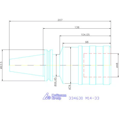 Garant Gyorscserés menetfúró tokmány M14-33