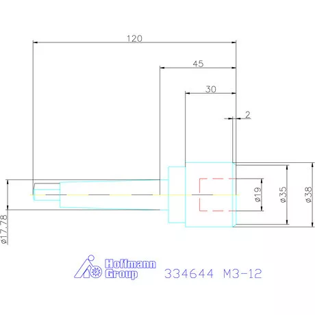 Gyorscserés menetfúró tokmány  M3-12