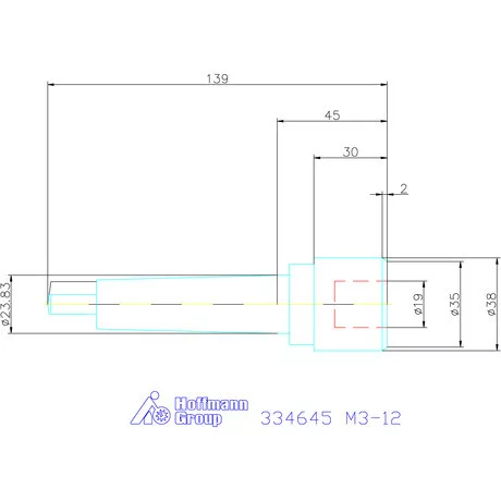 Holex Gyorscserés menetfúró tokmány M3-12