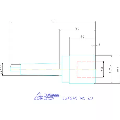 Holex Gyorscserés menetfúró tokmány M6-20