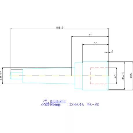 Gyorscserés menetfúró tokmány  M6-20