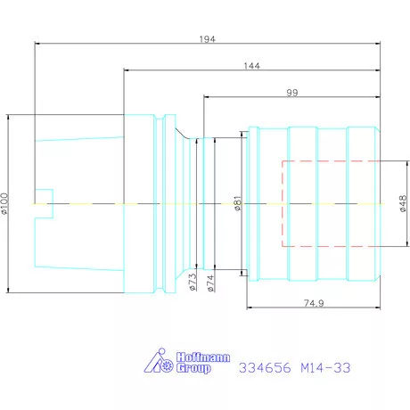 Garant Gyorscserés menetfúró tokmány M14-33