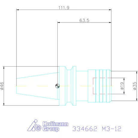 Gyorscserés menetfúró befogó  M3-12