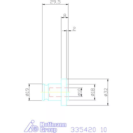 Holex Gyorscsere betét biztonsági megcsúszó tengelykapcsoló nélkül 10 mm