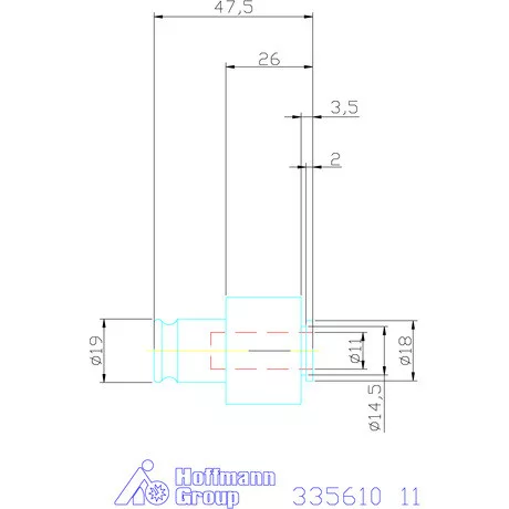 Holex Gyorscsere betét biztonsági megcsúszó tengelykapcsolóval 11 mm