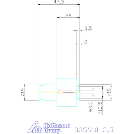 Holex Gyorscsere betét biztonsági megcsúszó tengelykapcsolóval 3,5 mm