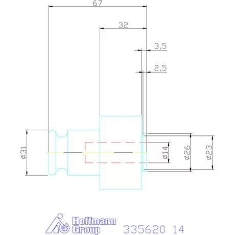 Holex Gyorscsere betét biztonsági megcsúszó tengelykapcsolóval 14 mm
