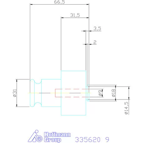 Holex Gyorscsere betét biztonsági megcsúszó tengelykapcsolóval 9 mm