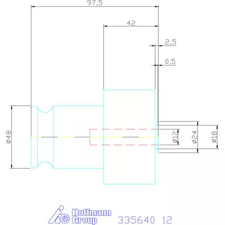 Holex Gyorscsere betét biztonsági megcsúszó tengelykapcsolóval 12 mm