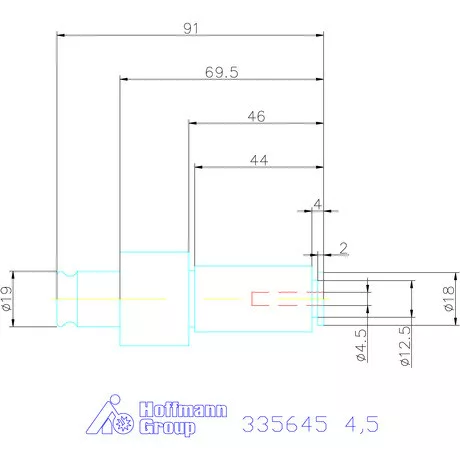 Garant Alap hosszabbító biztonsági megcsúszó tengelykapcsolóval 4,5 mm