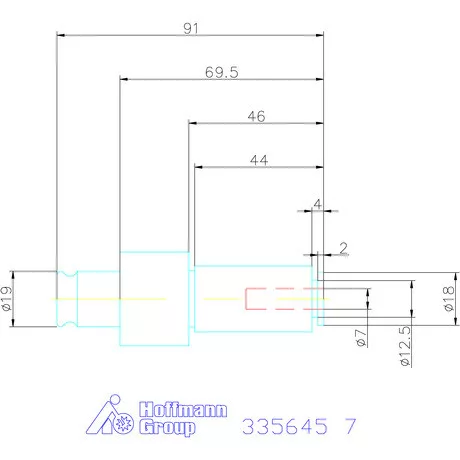 Garant Alap hosszabbító biztonsági megcsúszó tengelykapcsolóval 7 mm