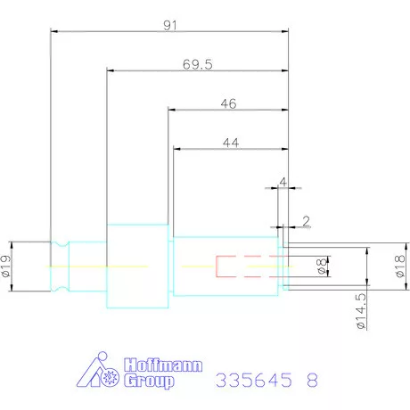 Garant Alap hosszabbító biztonsági megcsúszó tengelykapcsolóval 8 mm