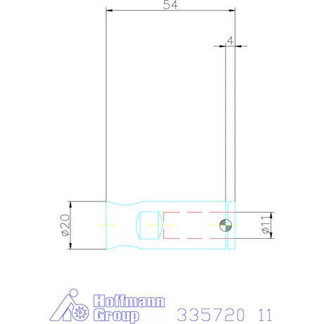 Holex Weldon elem kiegyenlítéssel, rövid 11 mm