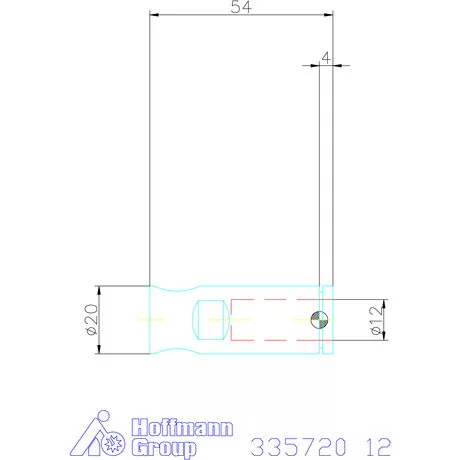 Holex Weldon elem kiegyenlítéssel, rövid 12 mm