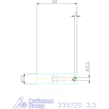 Holex Weldon elem kiegyenlítéssel, rövid 3,5 mm