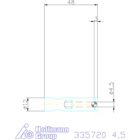 Holex Weldon elem kiegyenlítéssel, rövid 4,5 mm