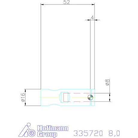Holex Weldon elem kiegyenlítéssel, rövid 8 mm