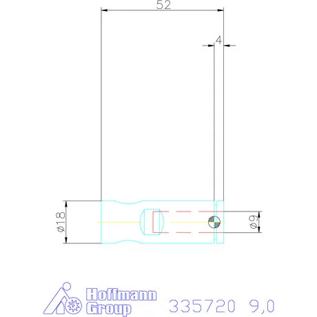 Holex Weldon elem kiegyenlítéssel, rövid 9 mm