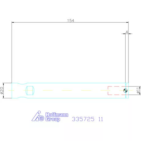 Holex Weldon elem kiegyenlítéssel, hosszú 11 mm