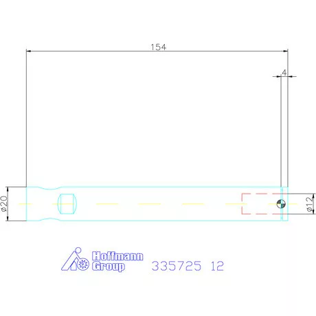 Holex Weldon elem kiegyenlítéssel, hosszú 12 mm