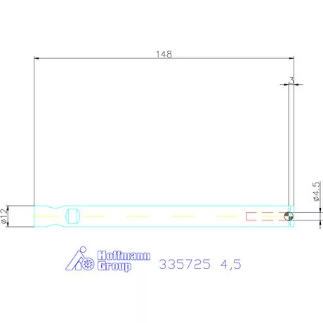 Holex Weldon elem kiegyenlítéssel, hosszú 4,5 mm