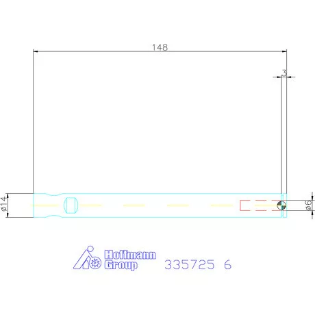 Holex Weldon elem kiegyenlítéssel, hosszú 6 mm