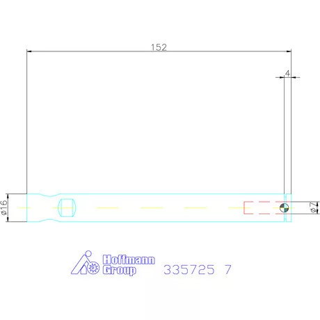 Holex Weldon elem kiegyenlítéssel, hosszú 7 mm