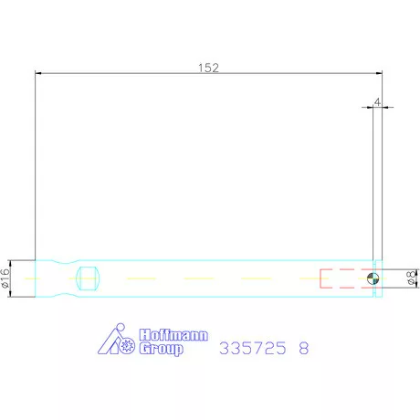 Holex Weldon elem kiegyenlítéssel, hosszú 8 mm