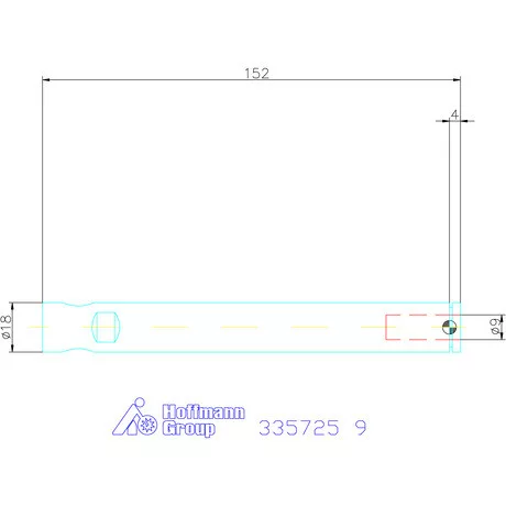 Holex Weldon elem kiegyenlítéssel, hosszú 9 mm