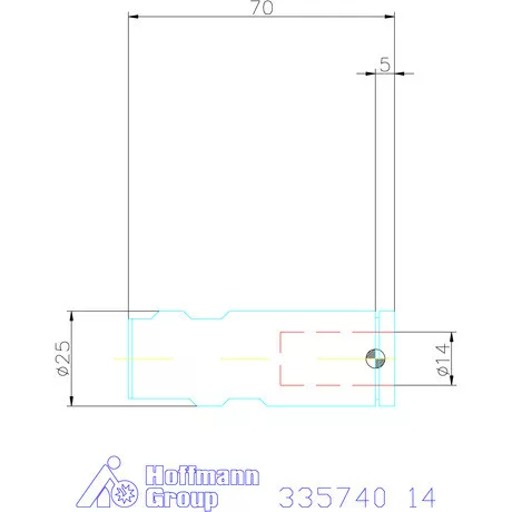 Holex Weldon elem, merev 14 mm