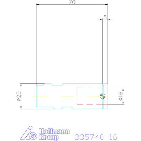 Holex Weldon elem, merev 16 mm