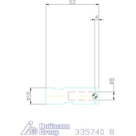 Holex Weldon elem, merev 8 mm