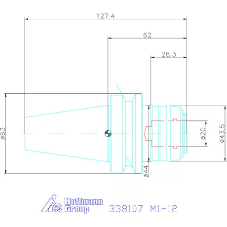 Garant Menetfúró befogó MLA IK 50 bar M1-12