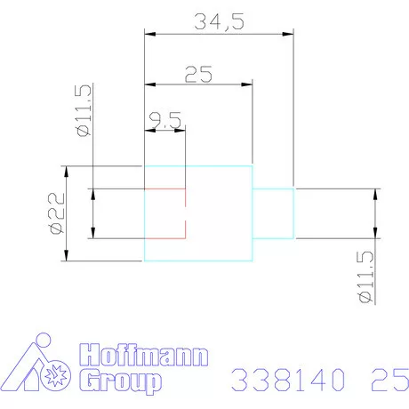 Garant Közdarab MLA 25 mm