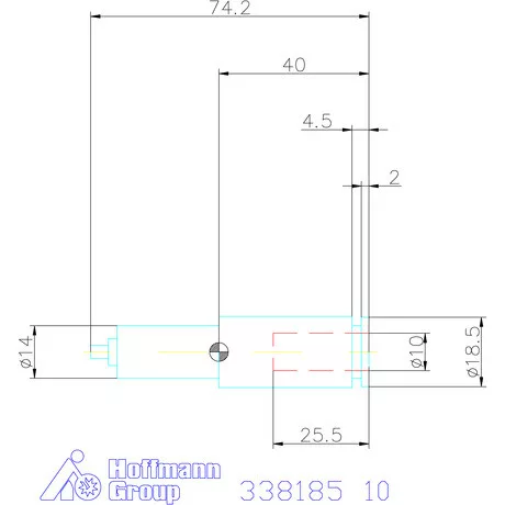 Garant Szinkronizált szerszámfej ER25-höz 10 mm