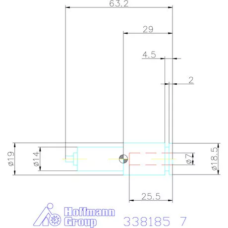 Garant Szinkronizált szerszámfej ER25-höz 7 mm