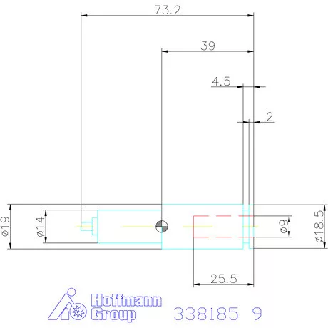 Garant Szinkronizált szerszámfej ER25-höz 9 mm