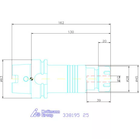 Holex Menetfúró befogó, ER szinkro 25