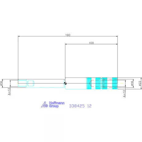 Holex Menetfúró toldó HB felülettel 12