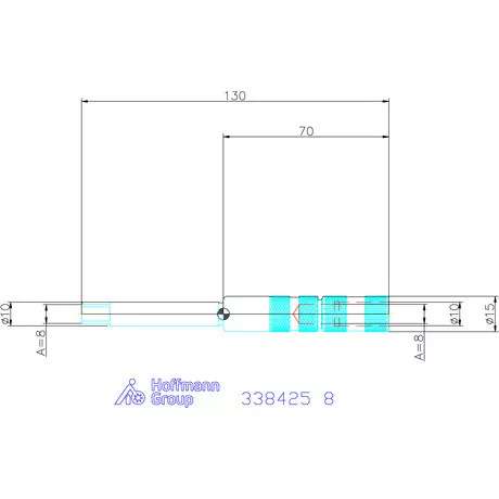 Holex Menetfúró toldó HB felülettel 8