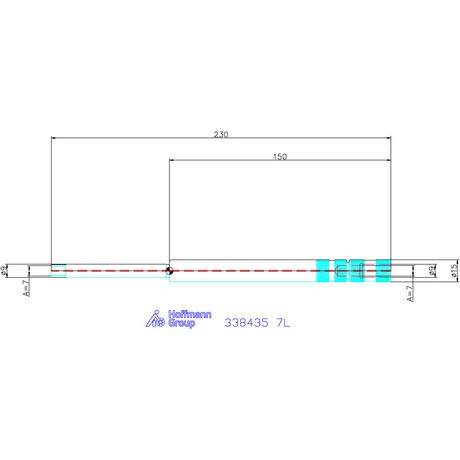 Holex Menetfúró toldó Belső hűtéssel 7L