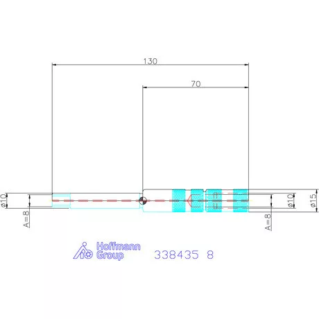 Holex Menetfúró toldó Belső hűtéssel 8