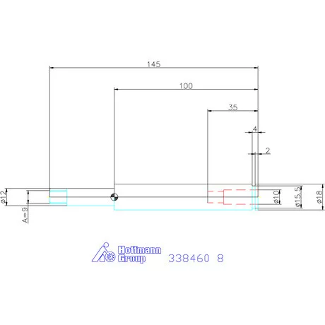Garant Menetfúró toldó gyorsbefogó szerkezettel 8