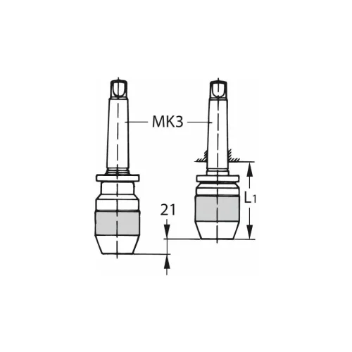 Albrecht Önzáró nagy teljesítményű fúrótokmány MK-szárral 4
