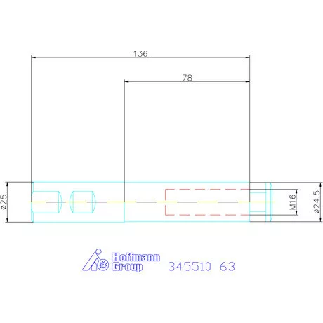 Holex Fűrésztárcsa befogó 63 mm