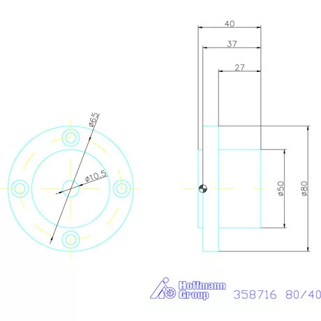 Garant Cserélhető lap mágneses megfogóhoz, PA 80/40 mm